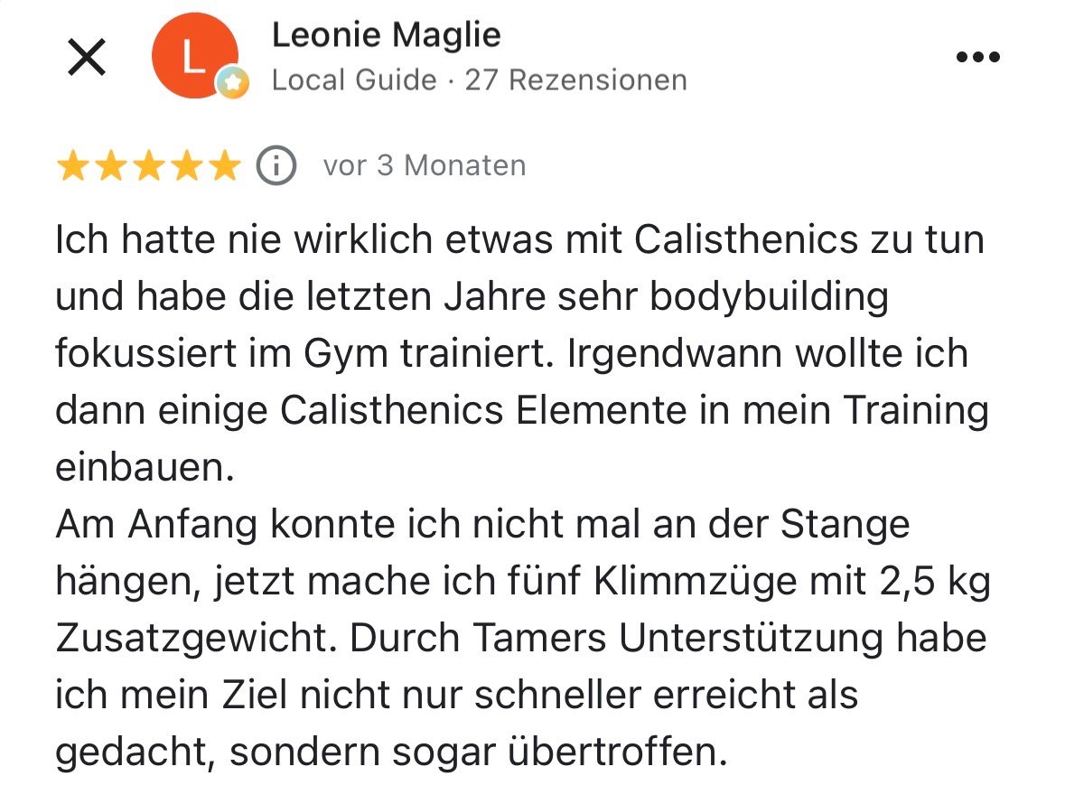 Google Rezension Leonie